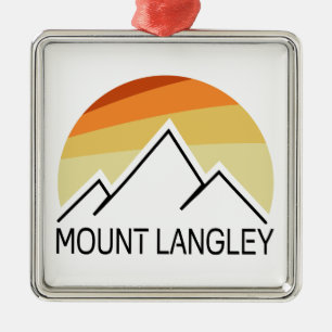 Mount Langley California Retro Metal Tree Decoration