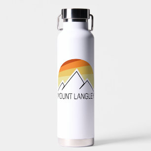 Mount Langley California Retro Water Bottle