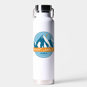 Mount Langley California Stars Moon Water Bottle