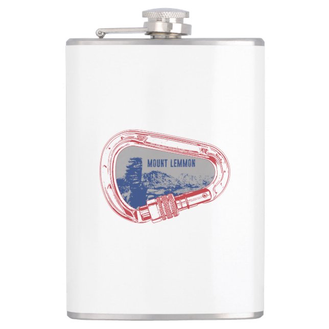 Mount Lemmon Climbing Carabiner Hip Flask (Front)