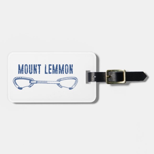Mount Lemmon Climbing Quickdraw Luggage Tag (Front Horizontal)