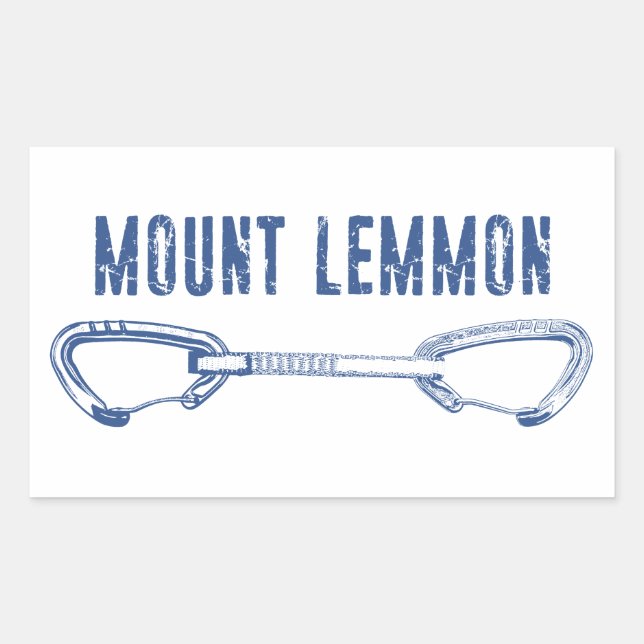 Mount Lemmon Climbing Quickdraw Rectangular Sticker (Front)