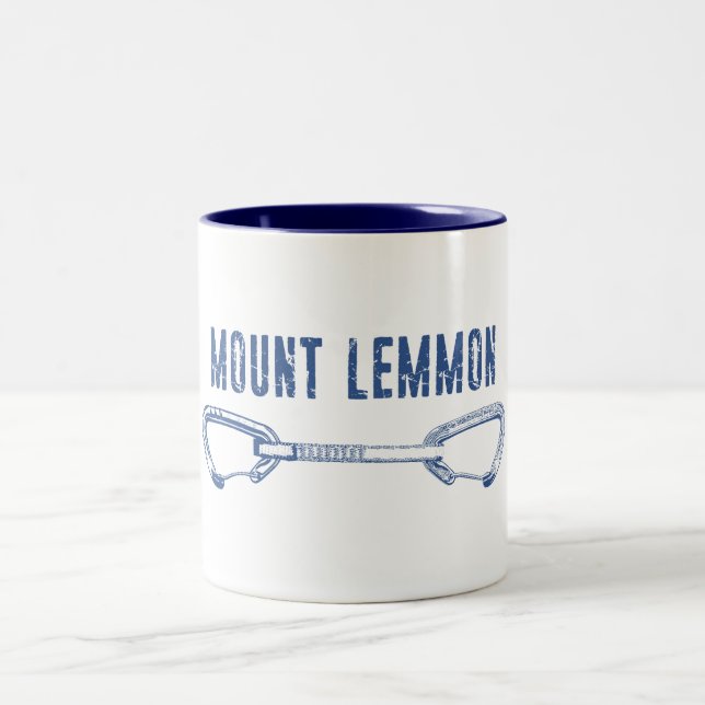 Mount Lemmon Climbing Quickdraw Two-Tone Coffee Mug (Center)