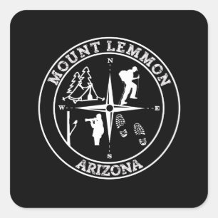 MOUNT LEMMON SQUARE STICKER