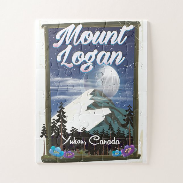 Mount Logan , Yukon, Canada Jigsaw Puzzle (Vertical)