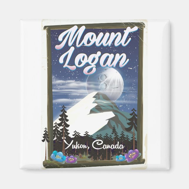 Mount Logan , Yukon, Canada Magnet (Front)