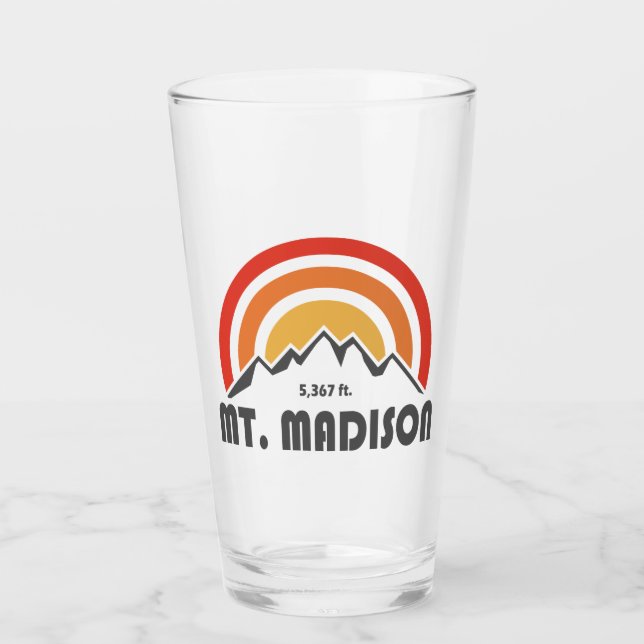 Mount Madison New Hampshire Glass (Front)