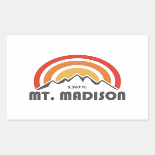 Mount Madison New Hampshire Rectangular Sticker