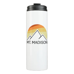 Mount Madison New Hampshire Retro Thermal Tumbler