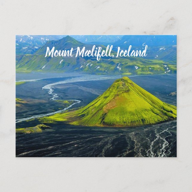 Mount Mælifell Iceland stylised Postcard (Front)