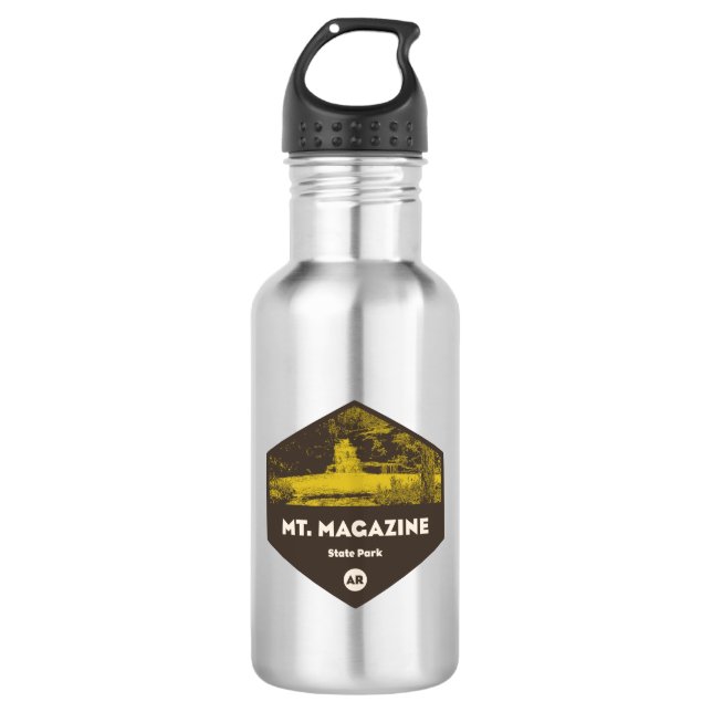 Mount Magazine State Park Arkansas 532 Ml Water Bottle (Front)