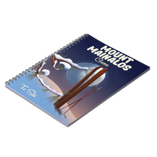Mount Mainalos Greek ski print. Notebook