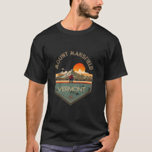 Mount Mansfield Retro Vintage Hiking Apparel - Sou T-Shirt