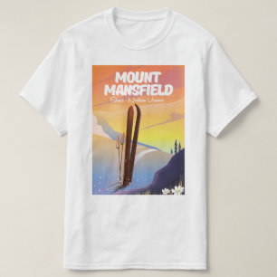 Mount Mansfield,Stowe northern Vermont ski T-Shirt