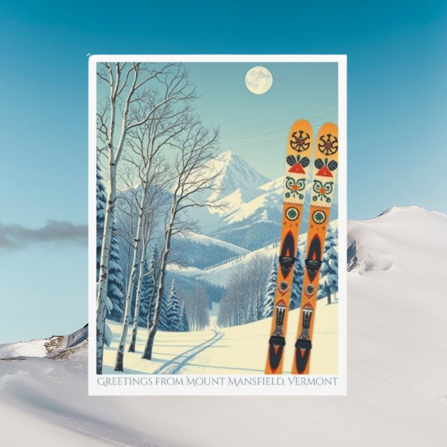 Mount Mansfield Vermont ski Postcard (Creator Uploaded)
