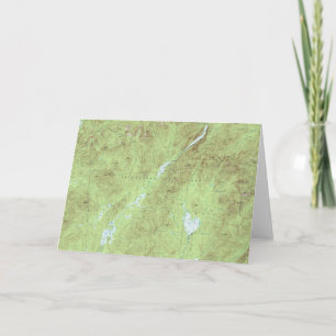 Mount Marcy Topographical Map - Adirondack Park Card
