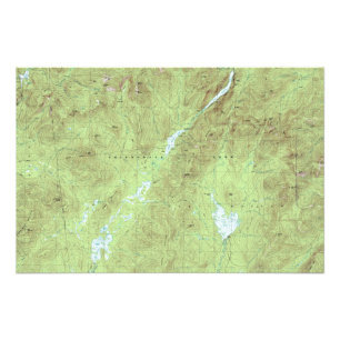 Mount Marcy Topographical Map - Adirondack Park Photo Print