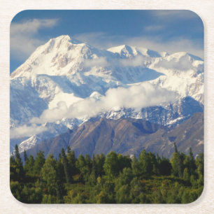 Mount McKinley Square Paper Coaster