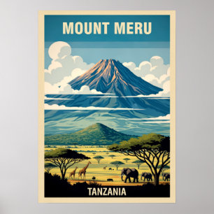 Mount Meru Tanzania V01 Poster