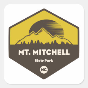 Mount Mitchell State Park Square Sticker
