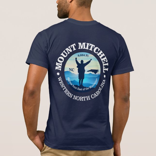 Mount Mitchell (V) T-Shirt (Back)