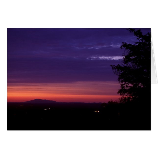 Mount Monadnock from Wachusett Mountain Twilight (Front Horizontal)