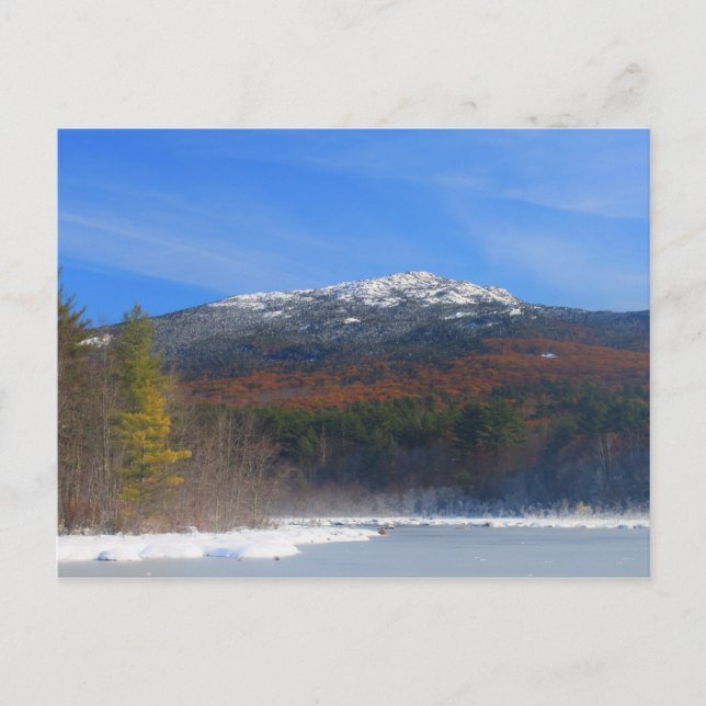 Mount Monadnock Snow and Oak Foliage Postcard (Front)