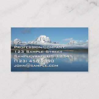 Mount Moran Reflection at Grand Teton Business Card