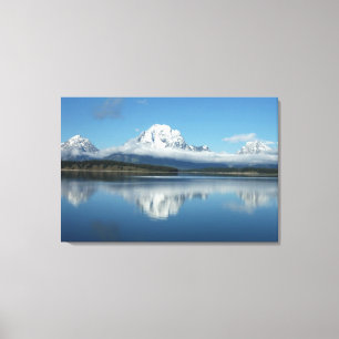 Mount Moran Reflection at Grand Teton Canvas Print