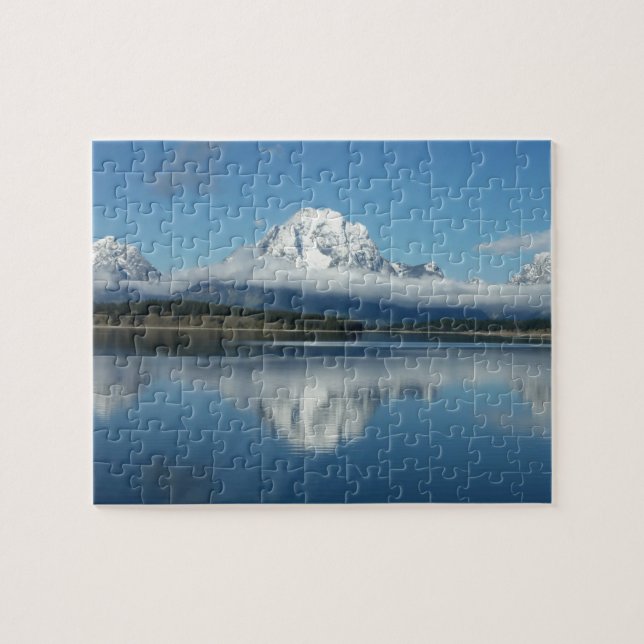 Mount Moran Reflection at Grand Teton Jigsaw Puzzle (Horizontal)
