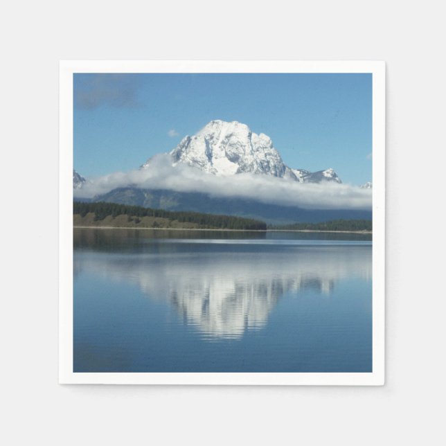 Mount Moran Reflection at Grand Teton Napkin (Front)