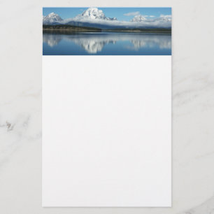 Mount Moran Reflection at Grand Teton Stationery
