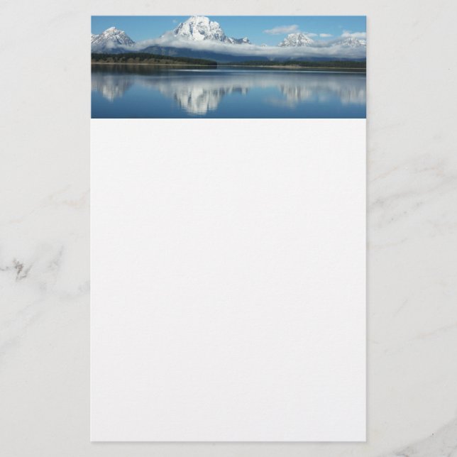 Mount Moran Reflection at Grand Teton Stationery (Front)