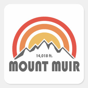 Mount Muir California Square Sticker
