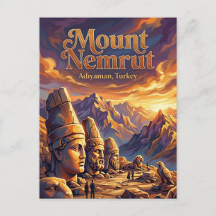 Mount Nemrut, Kahta, Southeastern Postcard