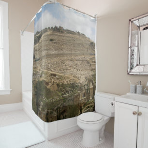 Mount of Olives Jerusalem Shower Curtain
