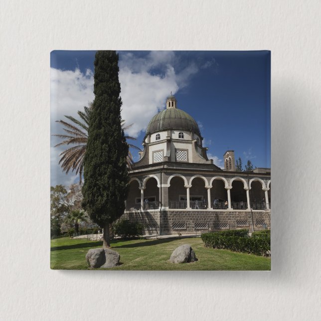 Mount of the Beatitudes 15 Cm Square Badge (Front)
