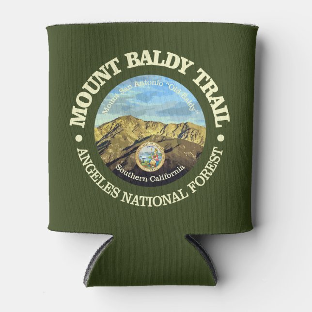 Mount Old Baldy Can Cooler (Front)