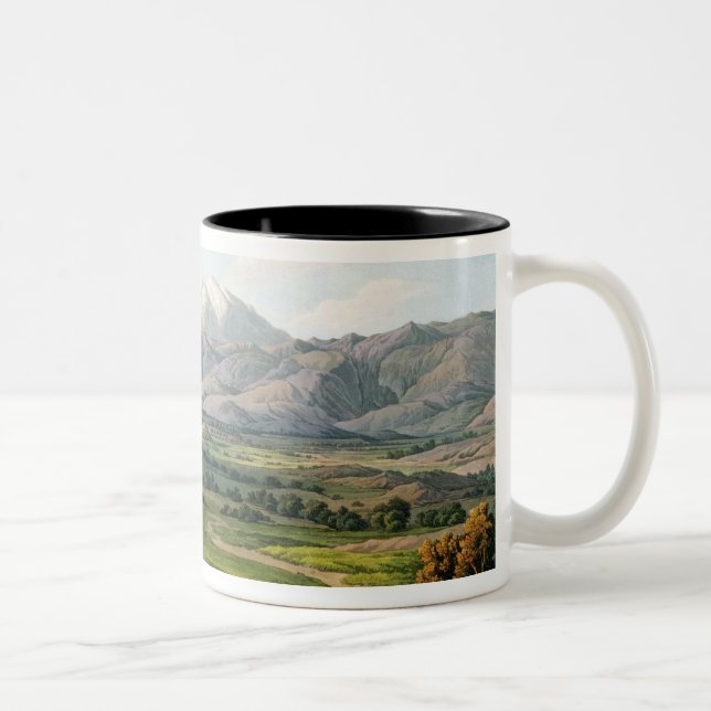 Mount Olympus, as seen between Larissa and Baba, p Two-Tone Coffee Mug (Right)
