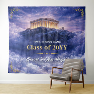 Mount Olympus Class Graduation Banner, Custom Prom Tapestry