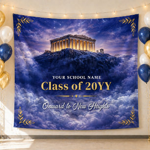 Mount Olympus Class Graduation Banner, Custom Prom Tapestry