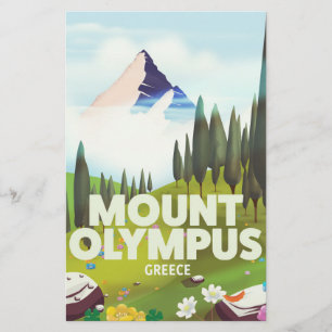 Mount Olympus Greece Stationery