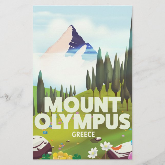 Mount Olympus Greece Stationery (Front)