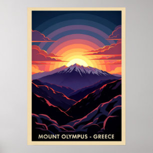 Mount Olympus Greece V03 Poster