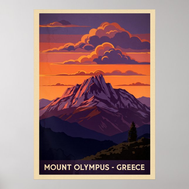 Mount Olympus Greece V04 Poster (Front)