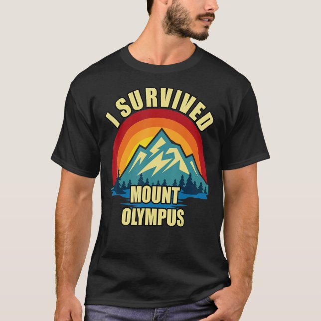 Mount Olympus Hiking Mountian Climbing T-Shirt (Front)