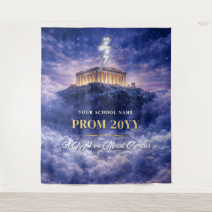 Mount Olympus Prom Night Banner, Custom Homecoming Tapestry