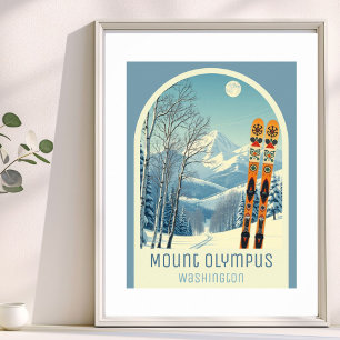 Mount Olympus Washington ski resort  Poster