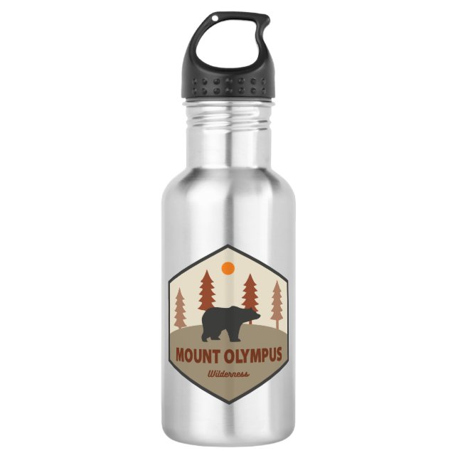 Mount Olympus Wilderness Utah Bear 532 Ml Water Bottle (Front)