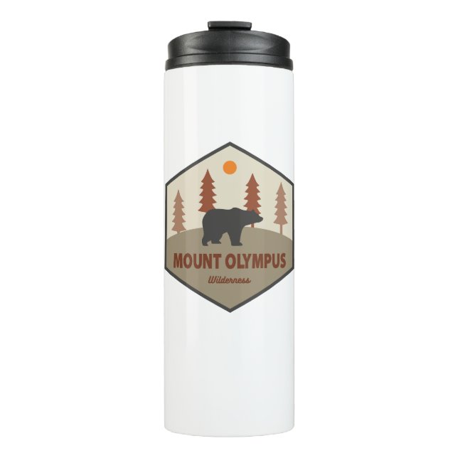 Mount Olympus Wilderness Utah Bear Thermal Tumbler (Front)